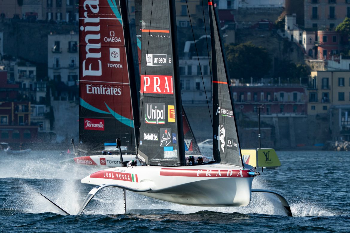 Winner Luna Rossa at the Naples preliminary regatta in the 38th Americas Cup